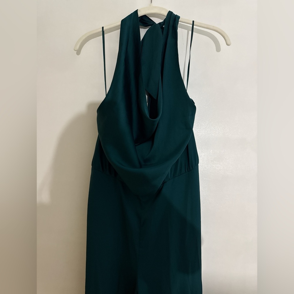 Express Emerald Backless Dress